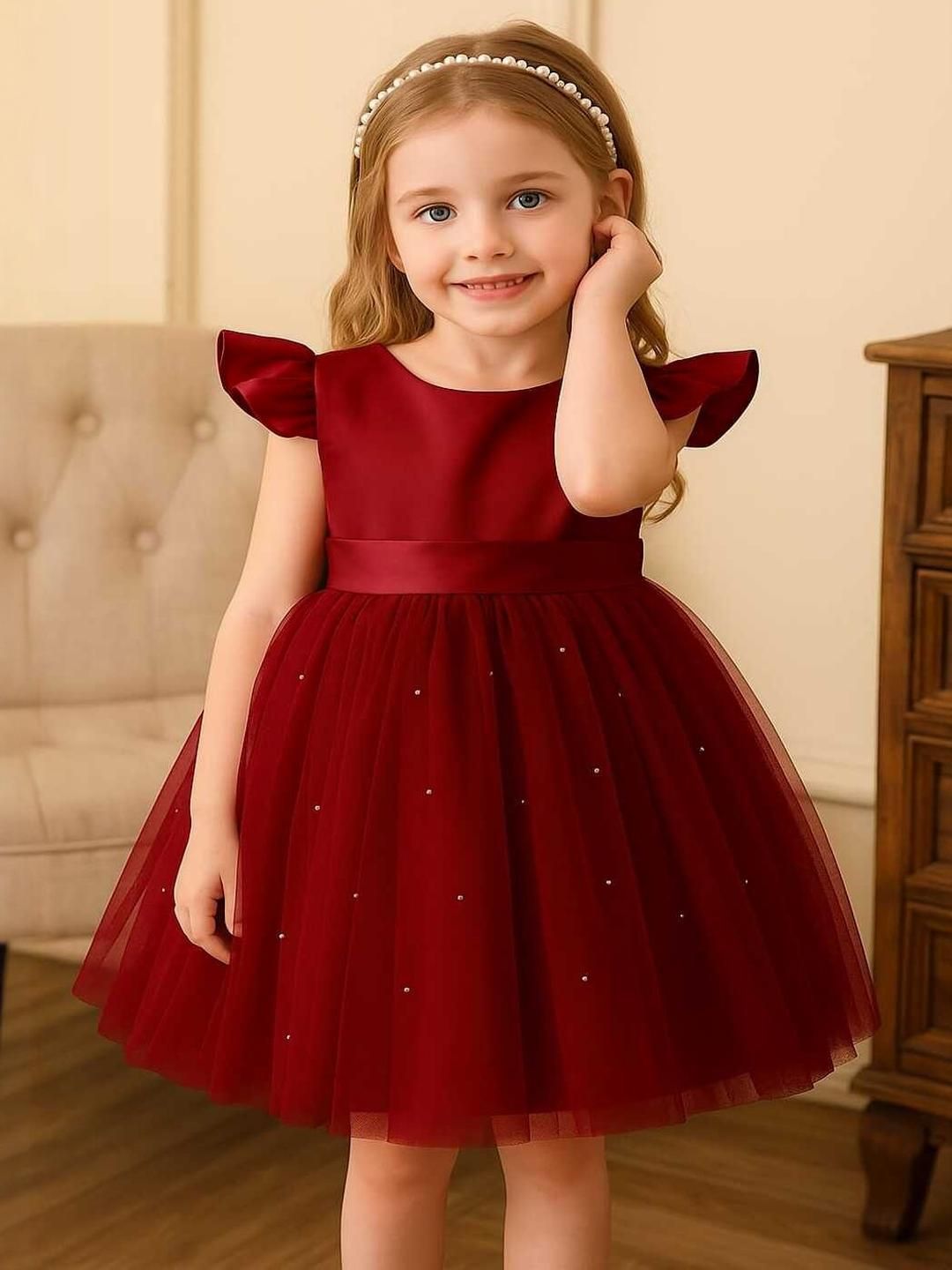 Tejam Girls Red Dresses-image-29