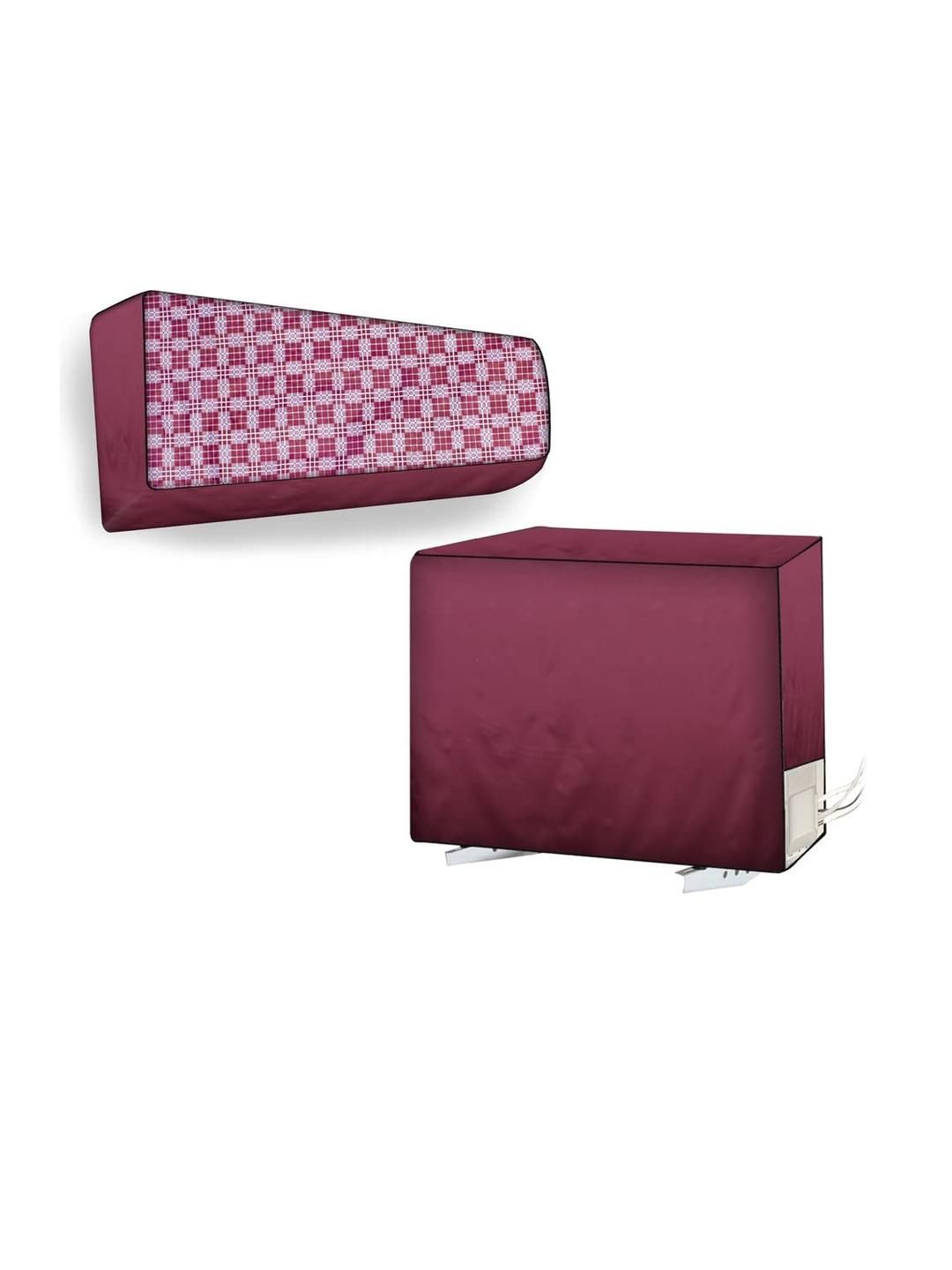 The Furnishing Tree Maroon Plastic Air Conditioner Cover-picture-37