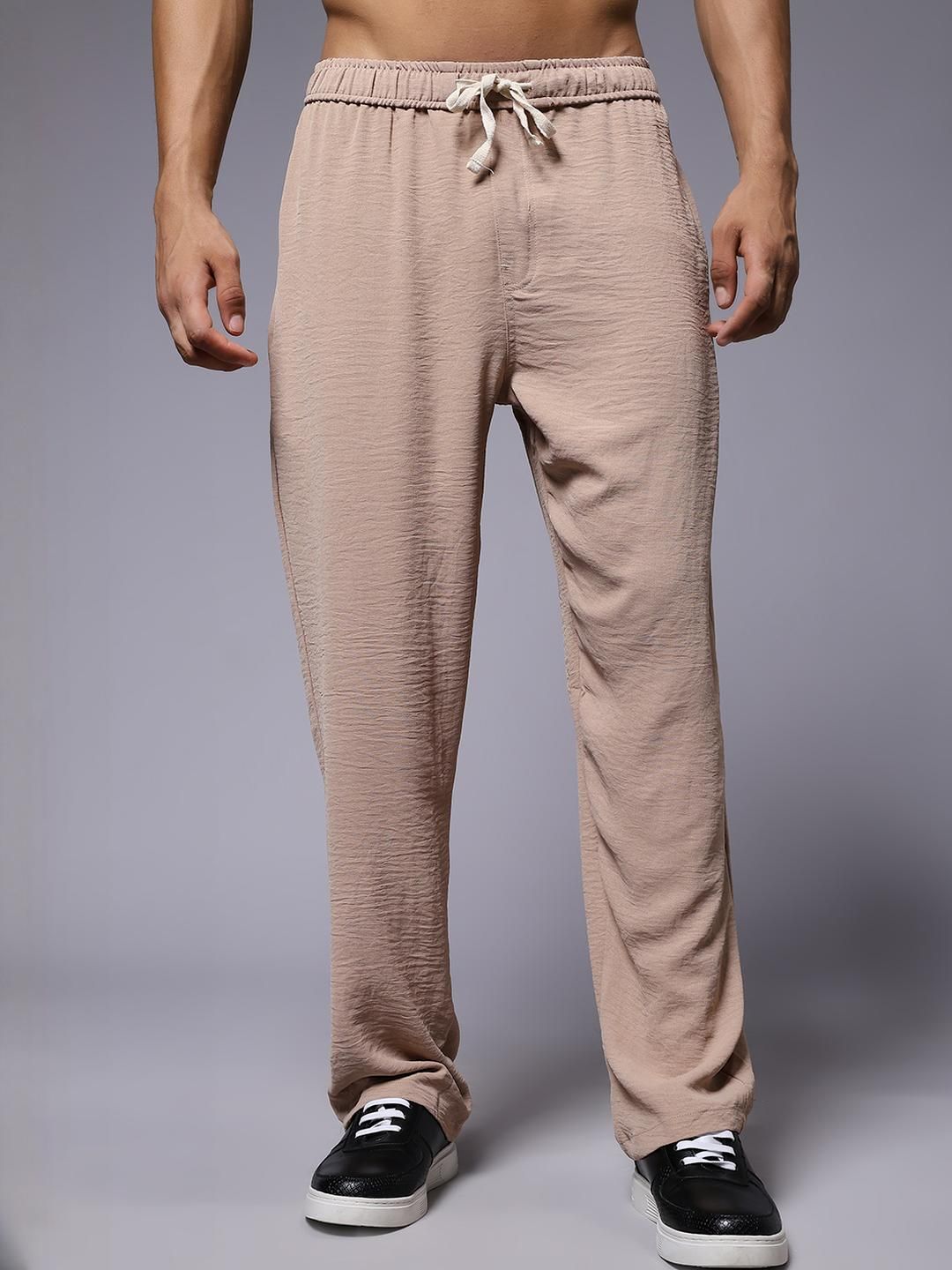 pronk Cotton Pants for Men Lounge Style | Relaxed Fit-picture-11