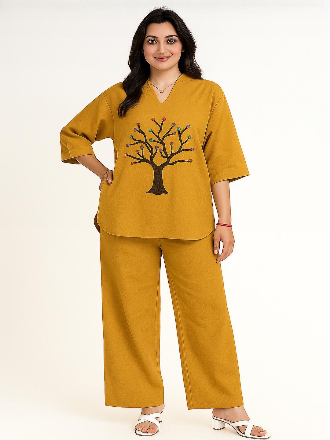 Naida Printed T-shirt & Trousers Co-Ords-picture-13