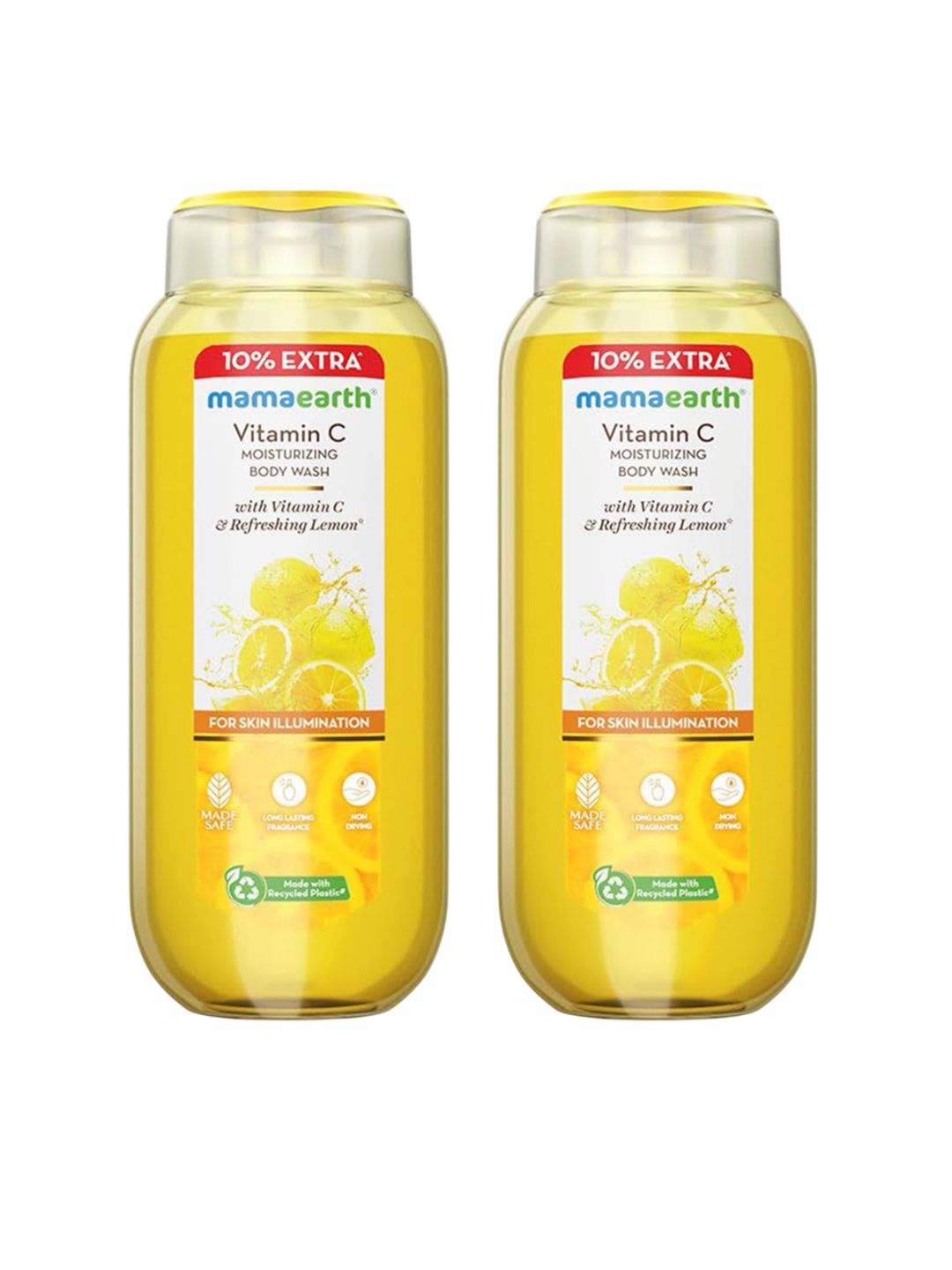 Mamaearth Set Of 2 Vitamin C Moisturizing Body Wash - 275 ml Each