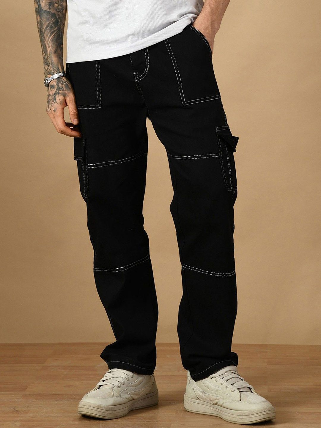 COMFITS Men Classic Relaxed Fit Mid-Rise Stretchable Jeans-picture-33