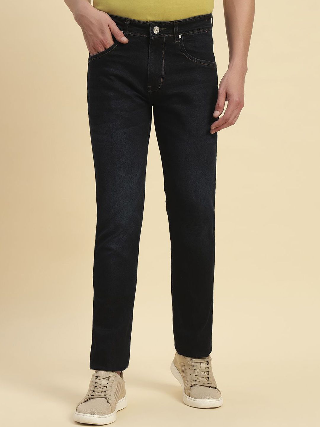 Cantabil Men Jean Regular Fit Mid-Rise Denim Jeans-picture-27