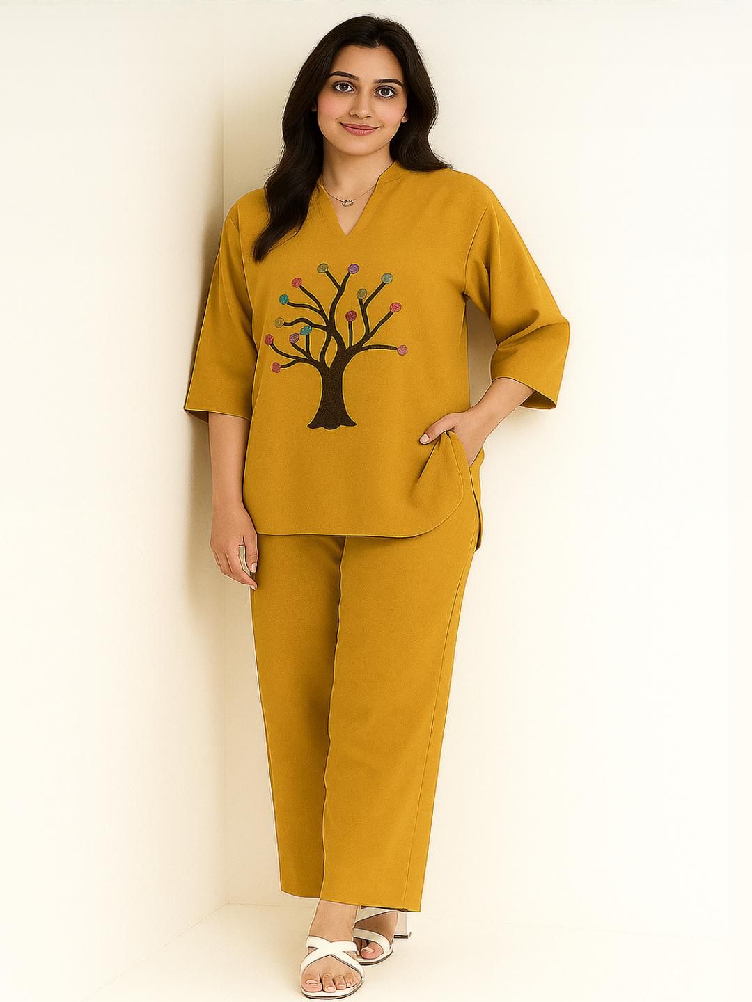 Naida Women Mustard Co-Ords-picture-22