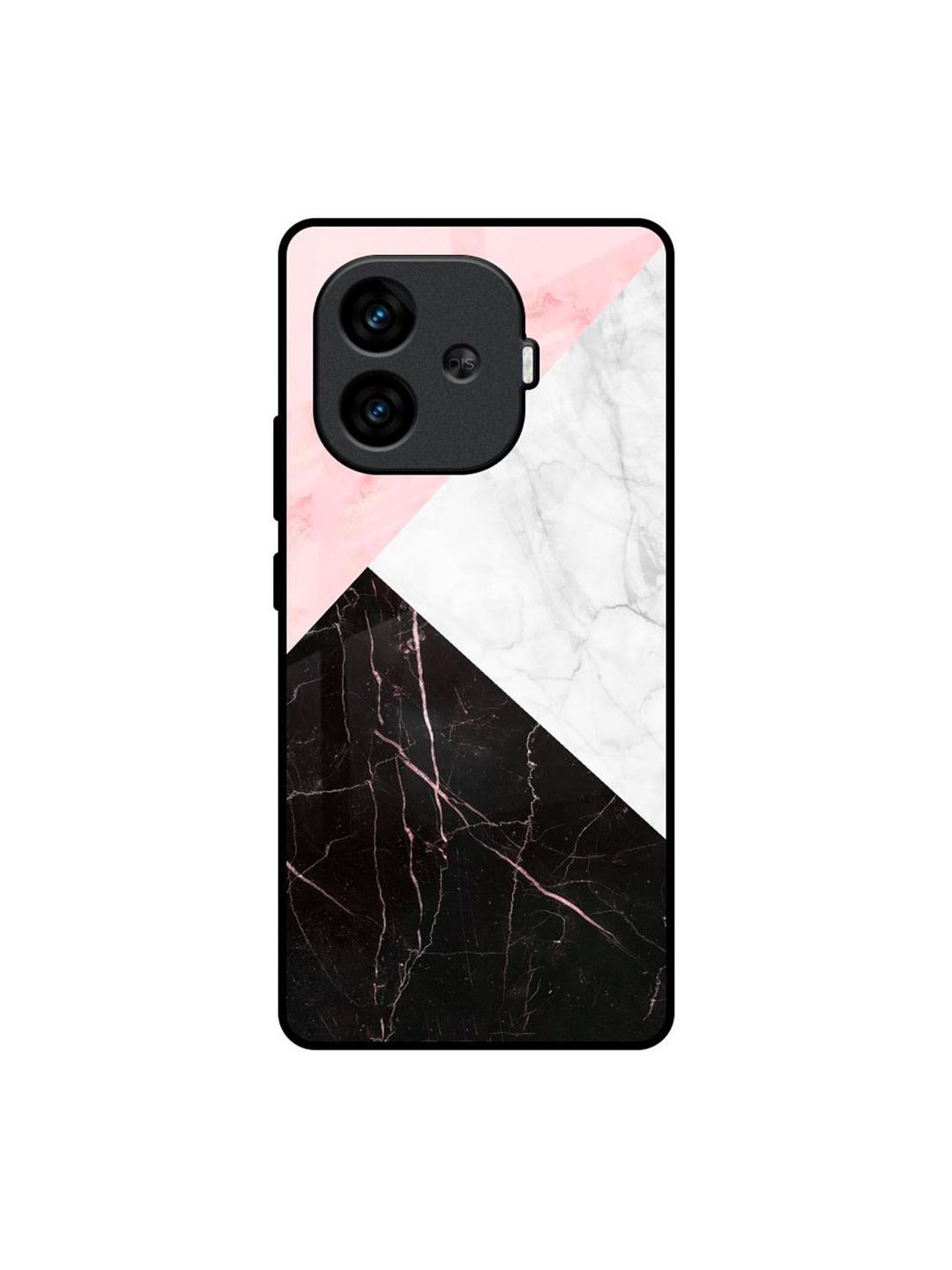 QRIOH Unisex iQOO Neo 10R 5G Marble Collage Art Impact Resistant Glass Back Case-picture-18