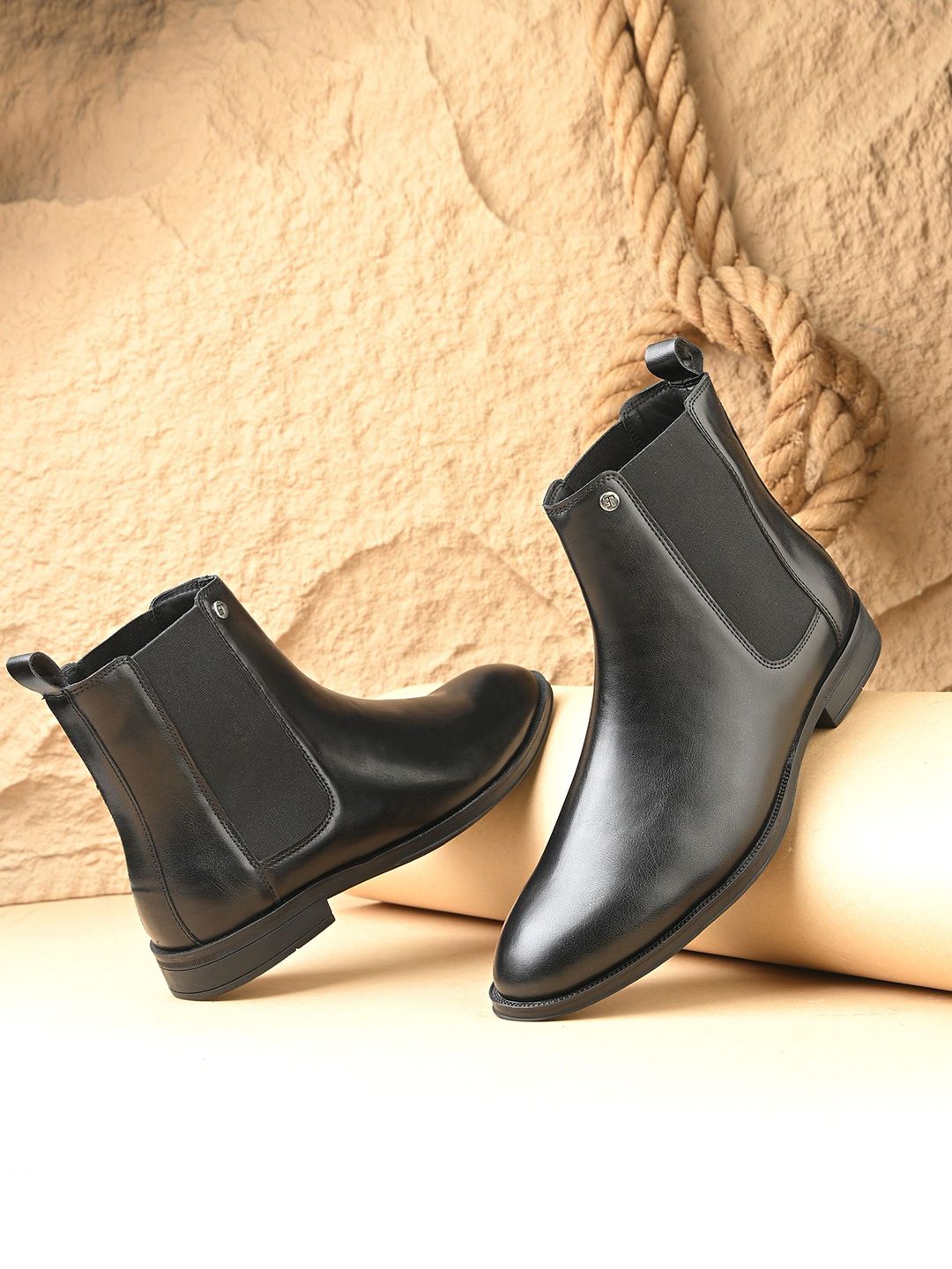 El Paso Men Casual Chelsea Boots