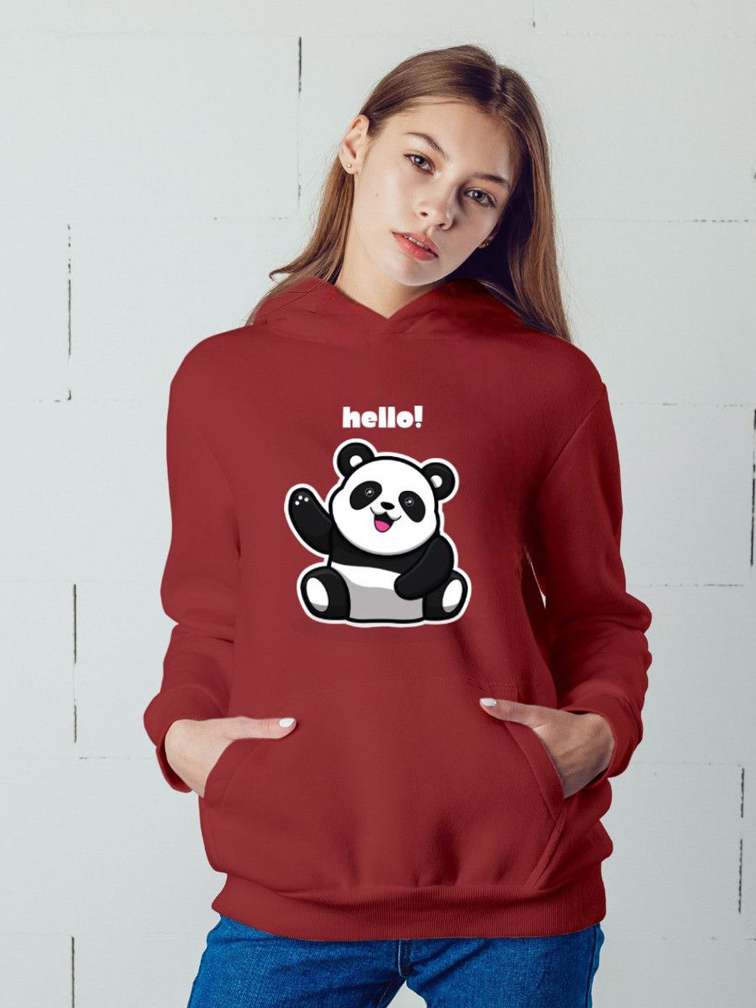 Povaxpo Women Graphic Printed Hooded Pullover Sweatshirt-picture-43