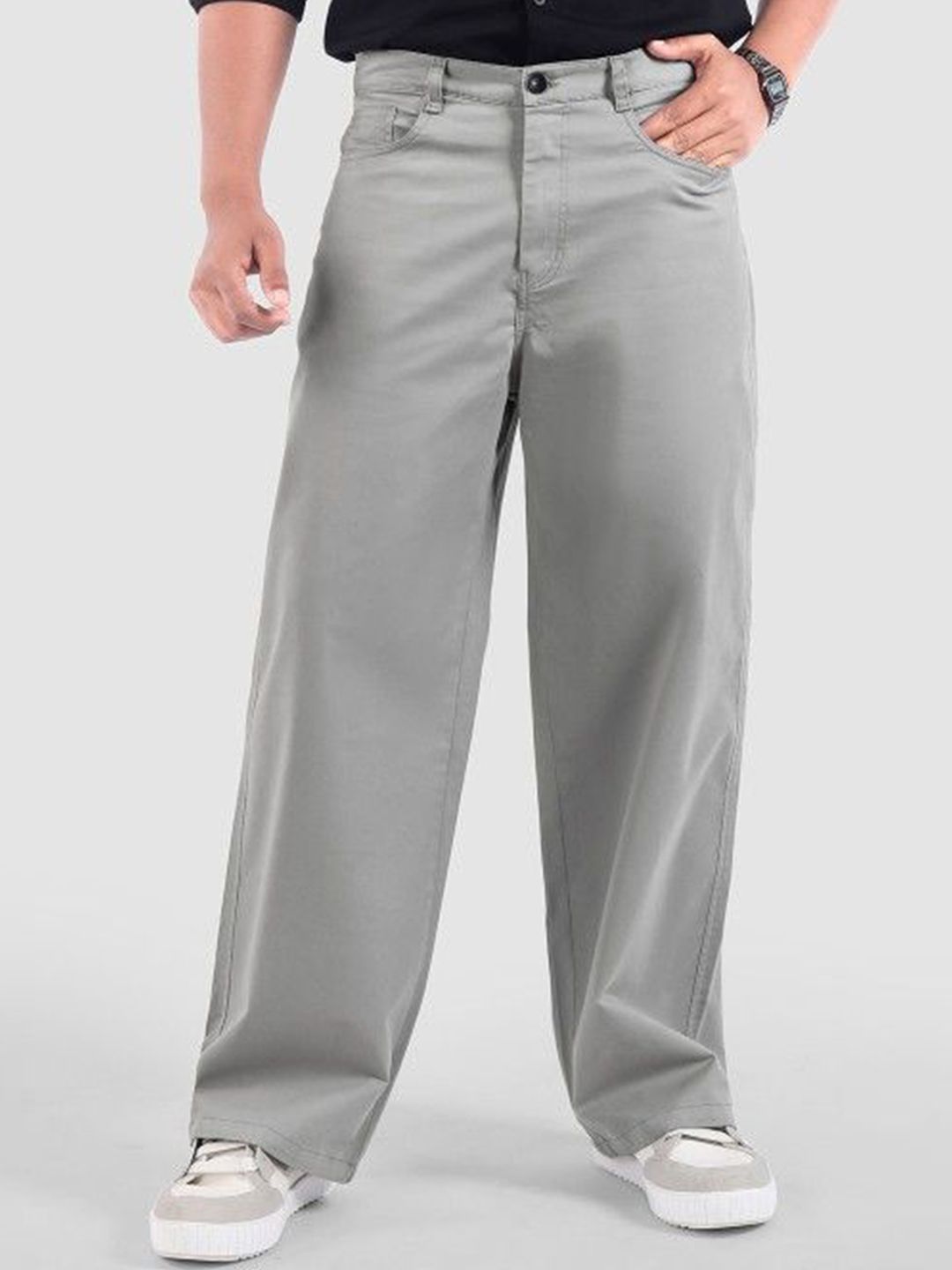 me Queen Men Wide Leg Mid-Rise Cotton Jeans-picture-41