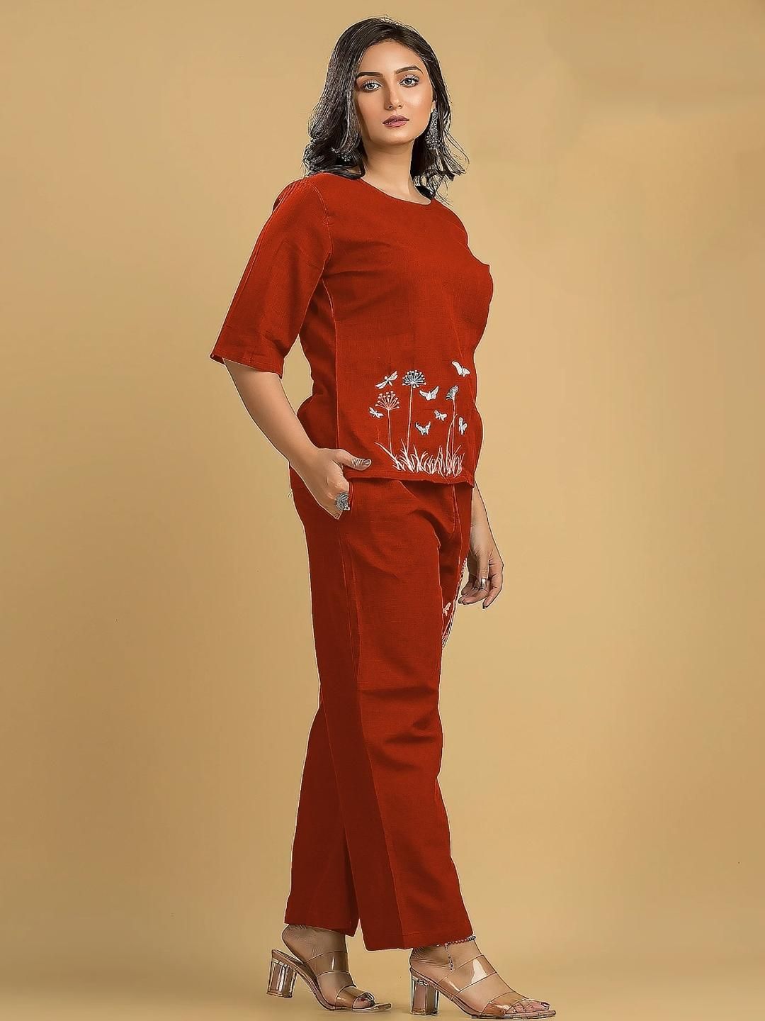 Naida Women Rust Co-Ords-picture-19