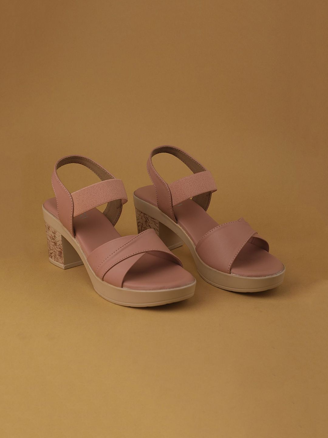 Ozuri Leather Block Heel Sandals-picture-11