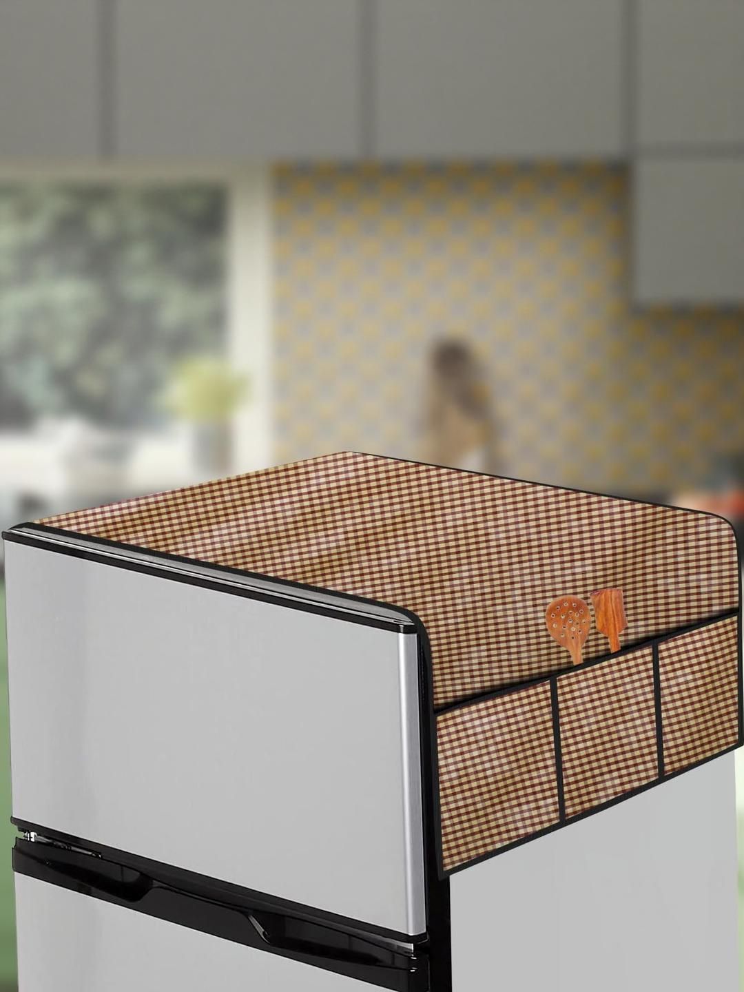 The Furnishing Tree Brown Printed Refrigerator Cover-picture-39