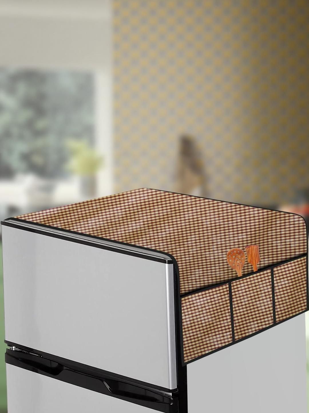 The Furnishing Tree Brown Printed Refrigerator Cover-picture-27