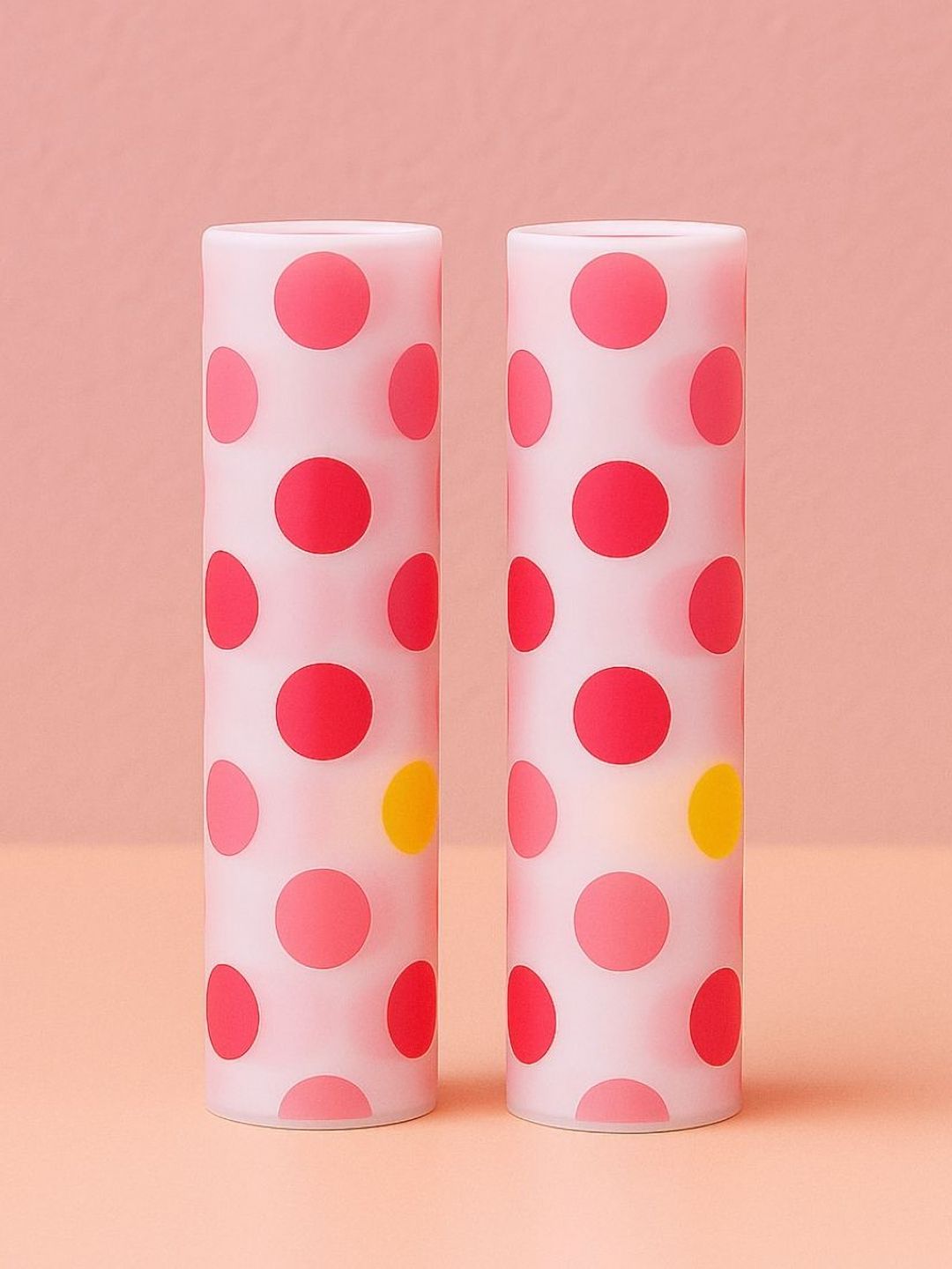 Baskety Pink & White 2 Pieces Dot Printed Anti-Slip & Water Resistant Table Mat Organisers-image-28