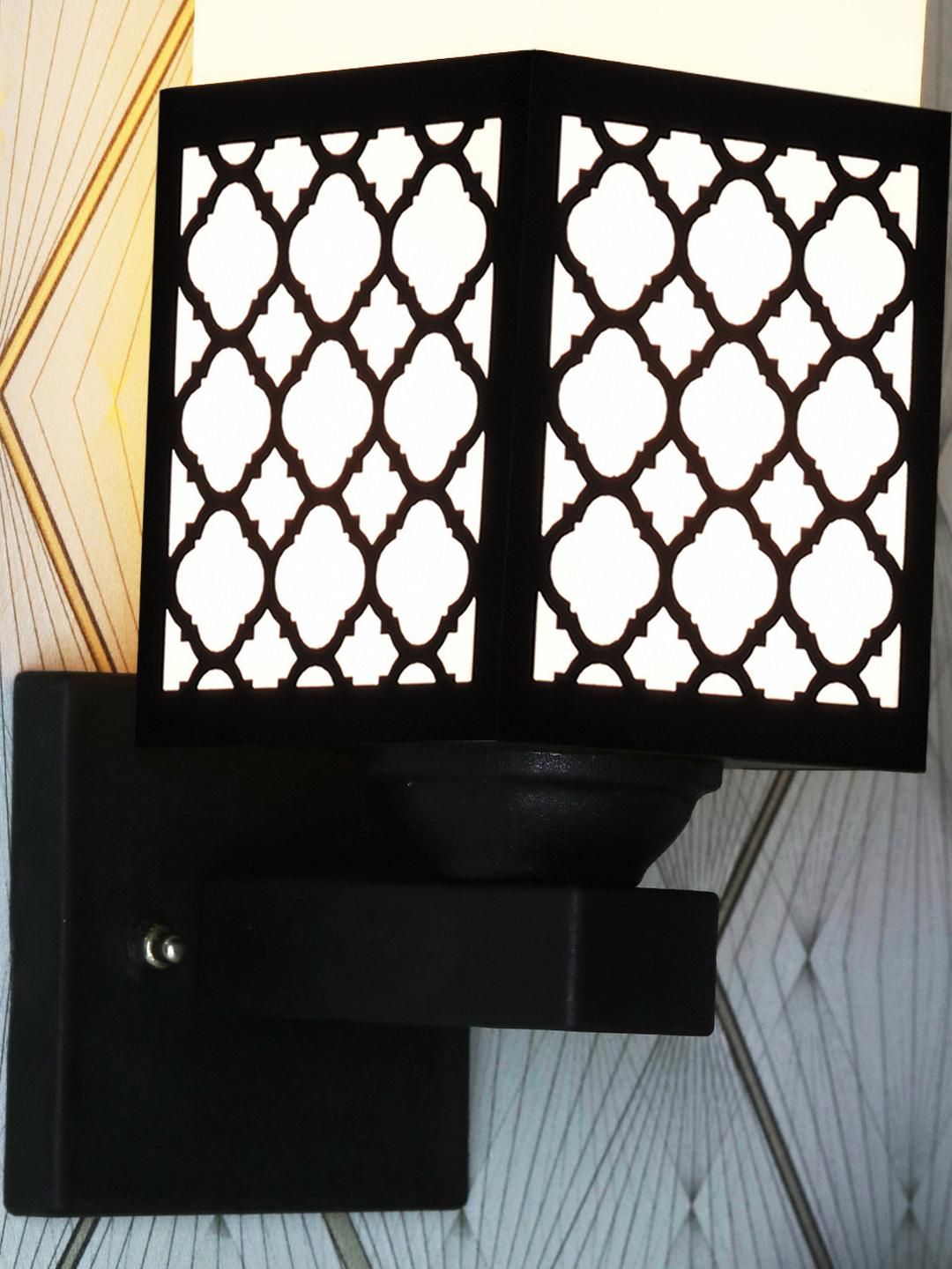 Gojeeva Brown Wood Square Wall Lamps-picture-32