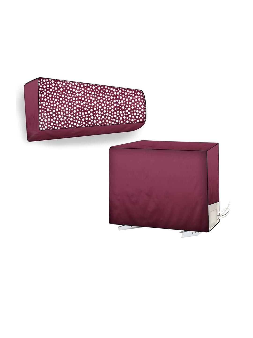The Furnishing Tree Maroon Plastic Air Conditioner Cover-picture-28