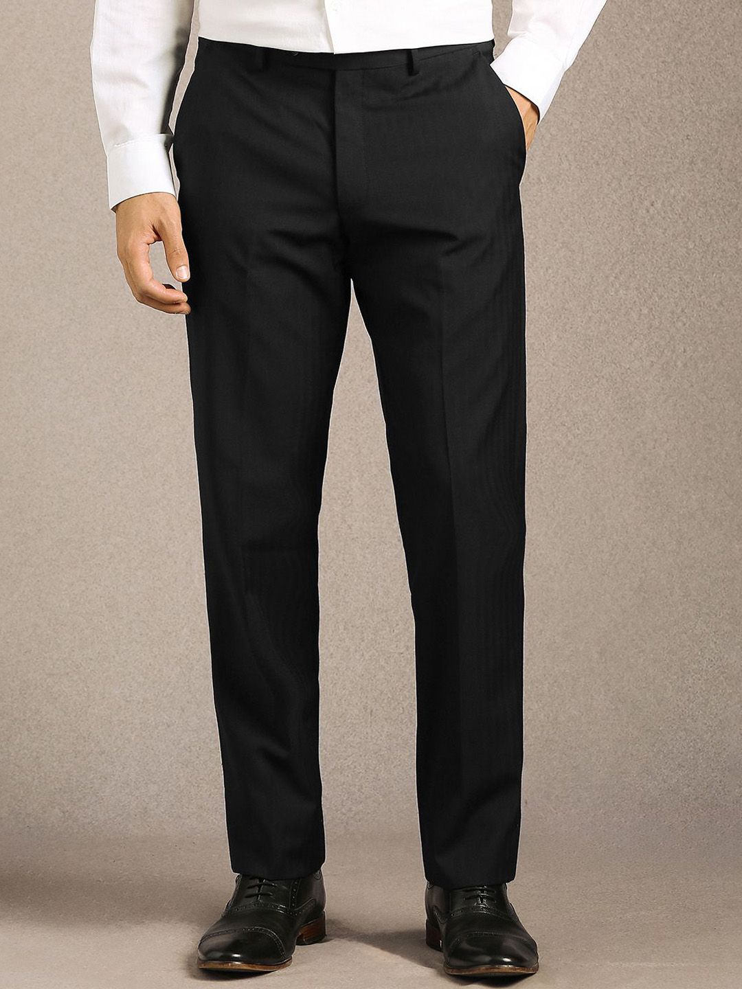 Luxure by Louis Philippe Men Slim Fit Formal Trousers-picture-43