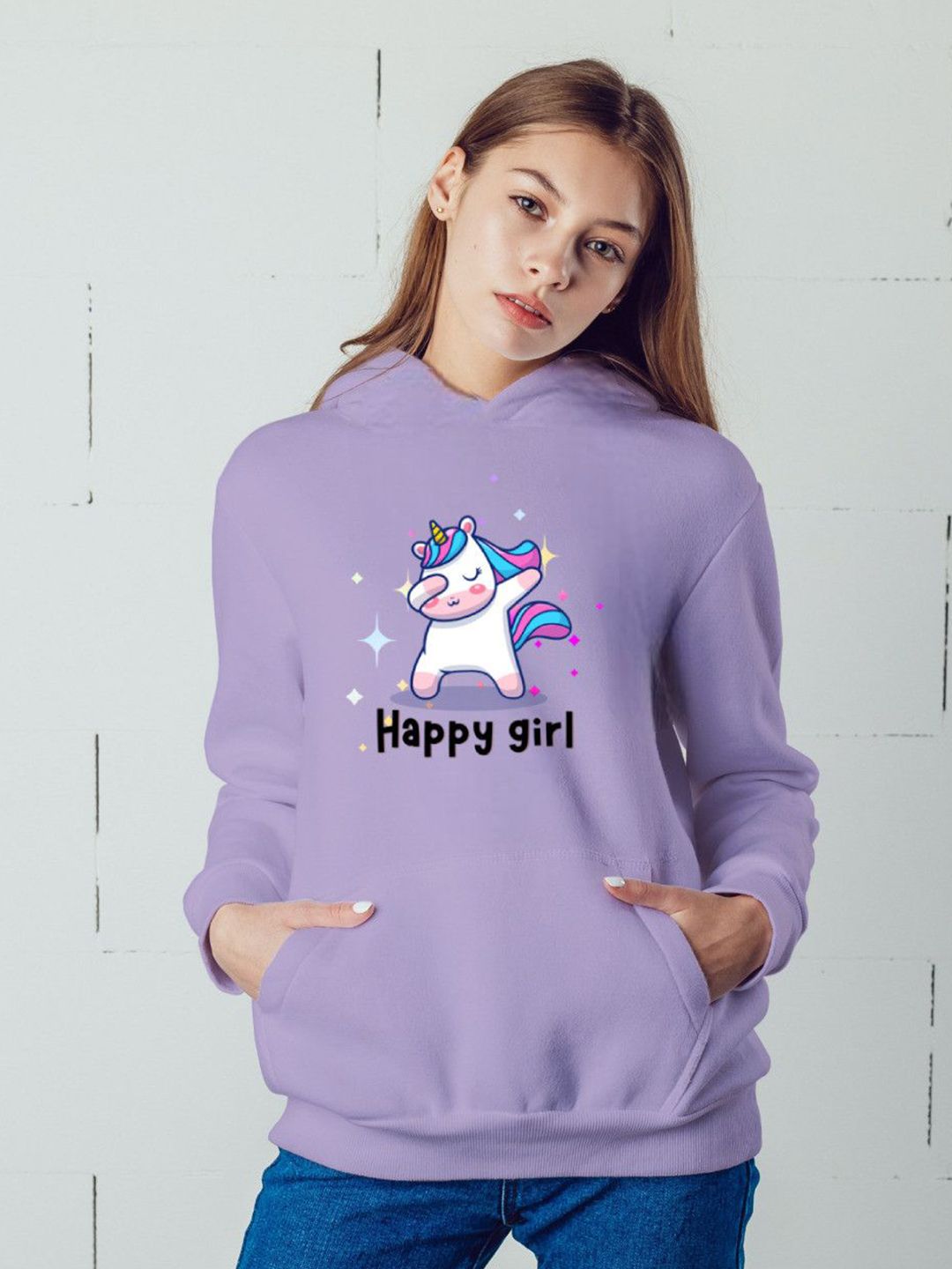 Povaxpo Women Printed Hooded Pullover Sweatshirt-picture-35
