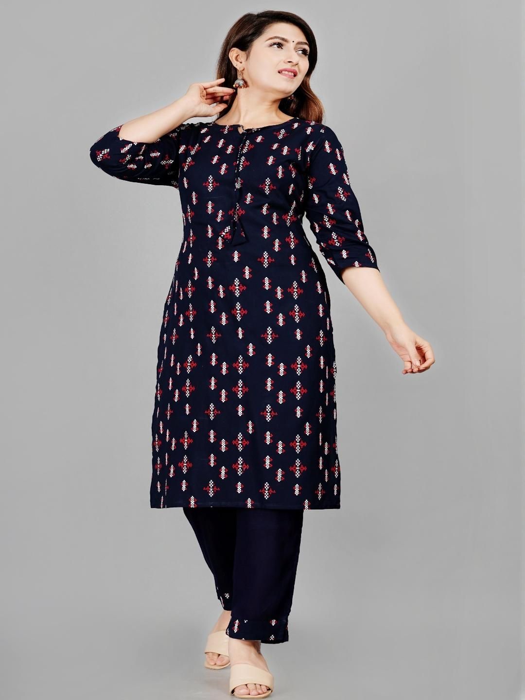 NUPITAL Women Blue Kurta Sets