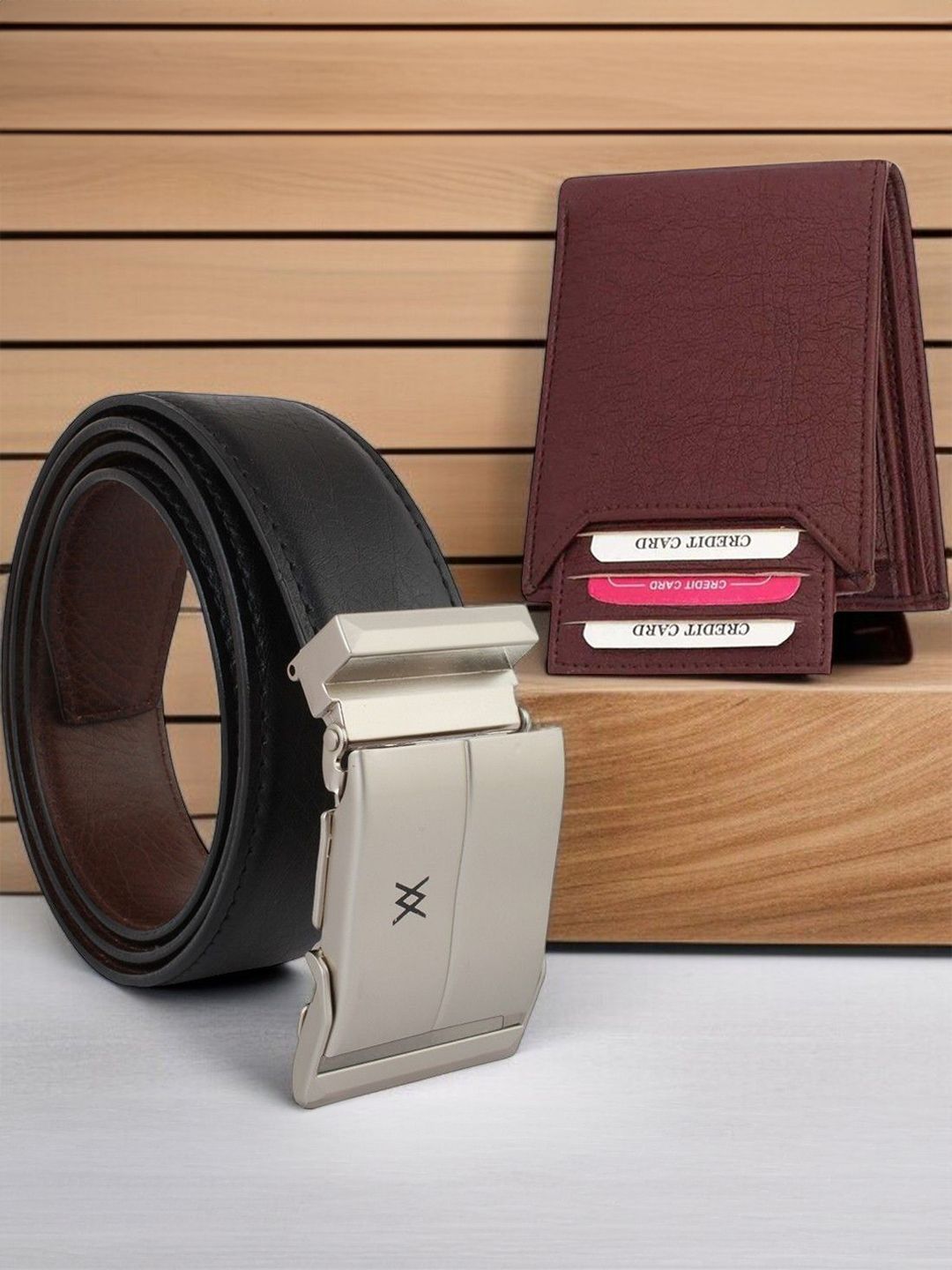 Provogue Men Accessory Gift Set of Wallet and Belts-picture-25
