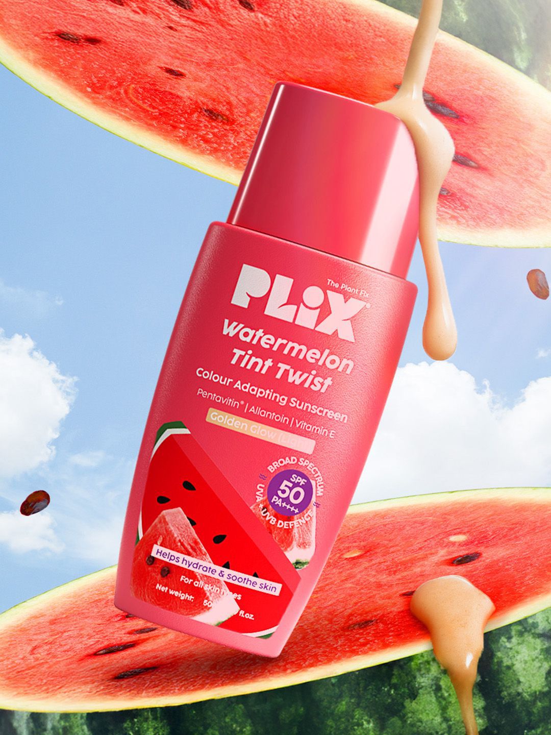 PLIX THE PLANT FIX Watermelon Tint Twist Color-Adapting Sunscreen- 50 ml-picture-13