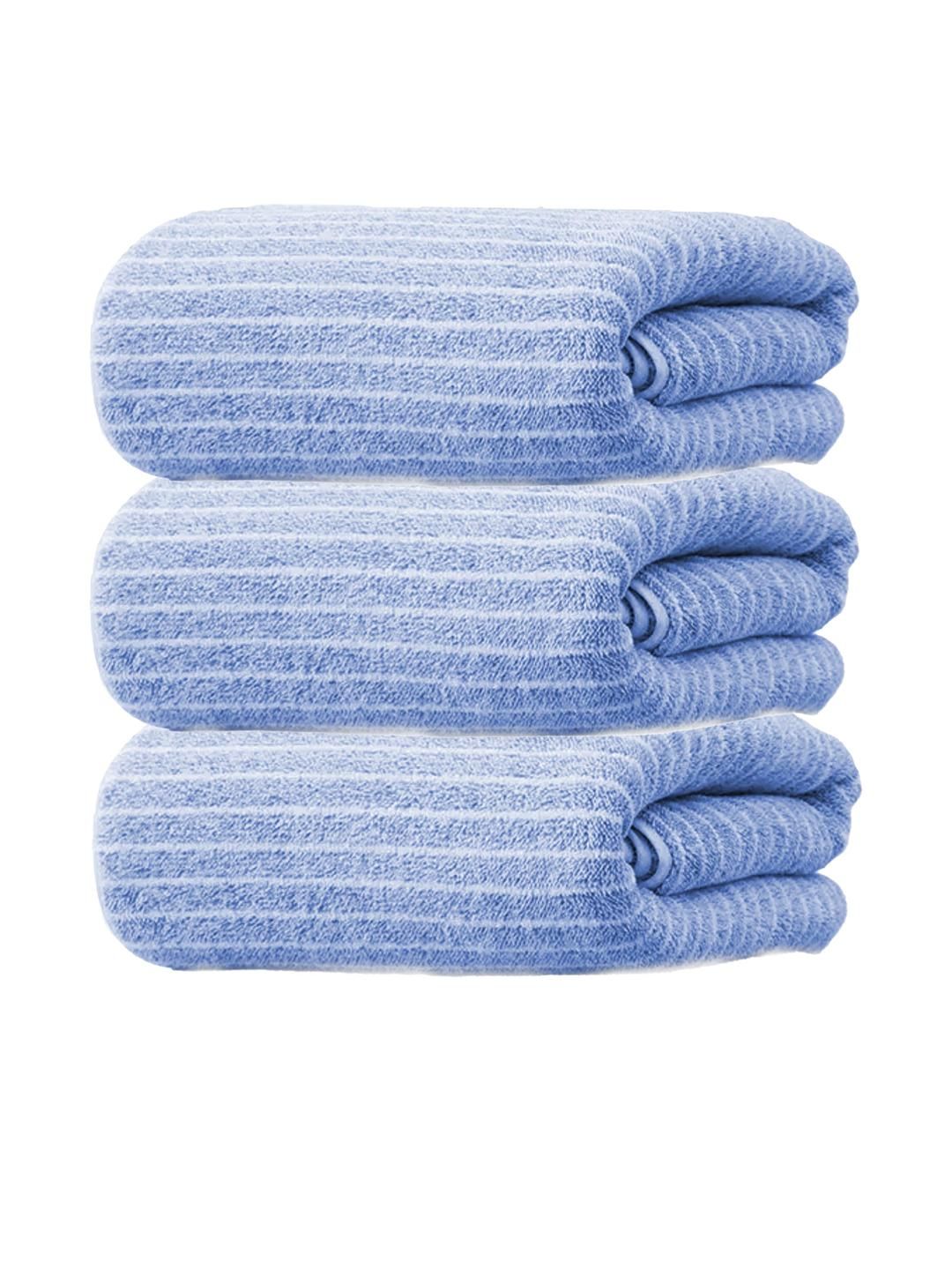 Black gold Set Of 3 Striped Towel Set-image-38