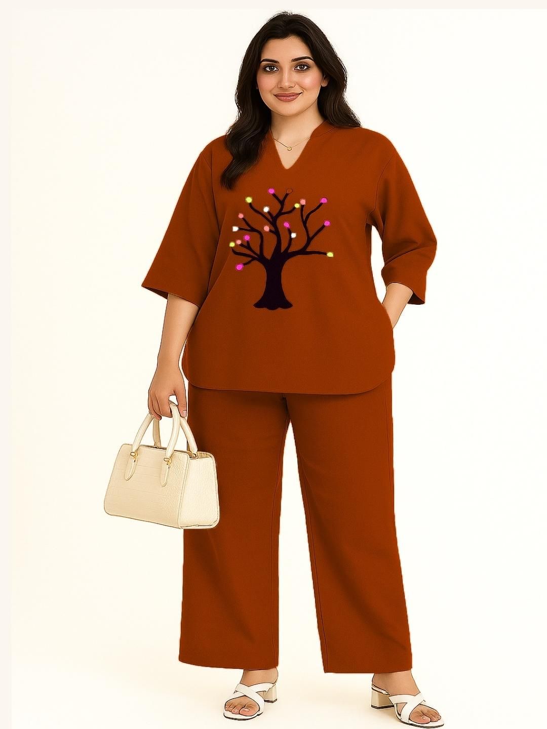 Naida Women Rust Co-Ords-picture-40