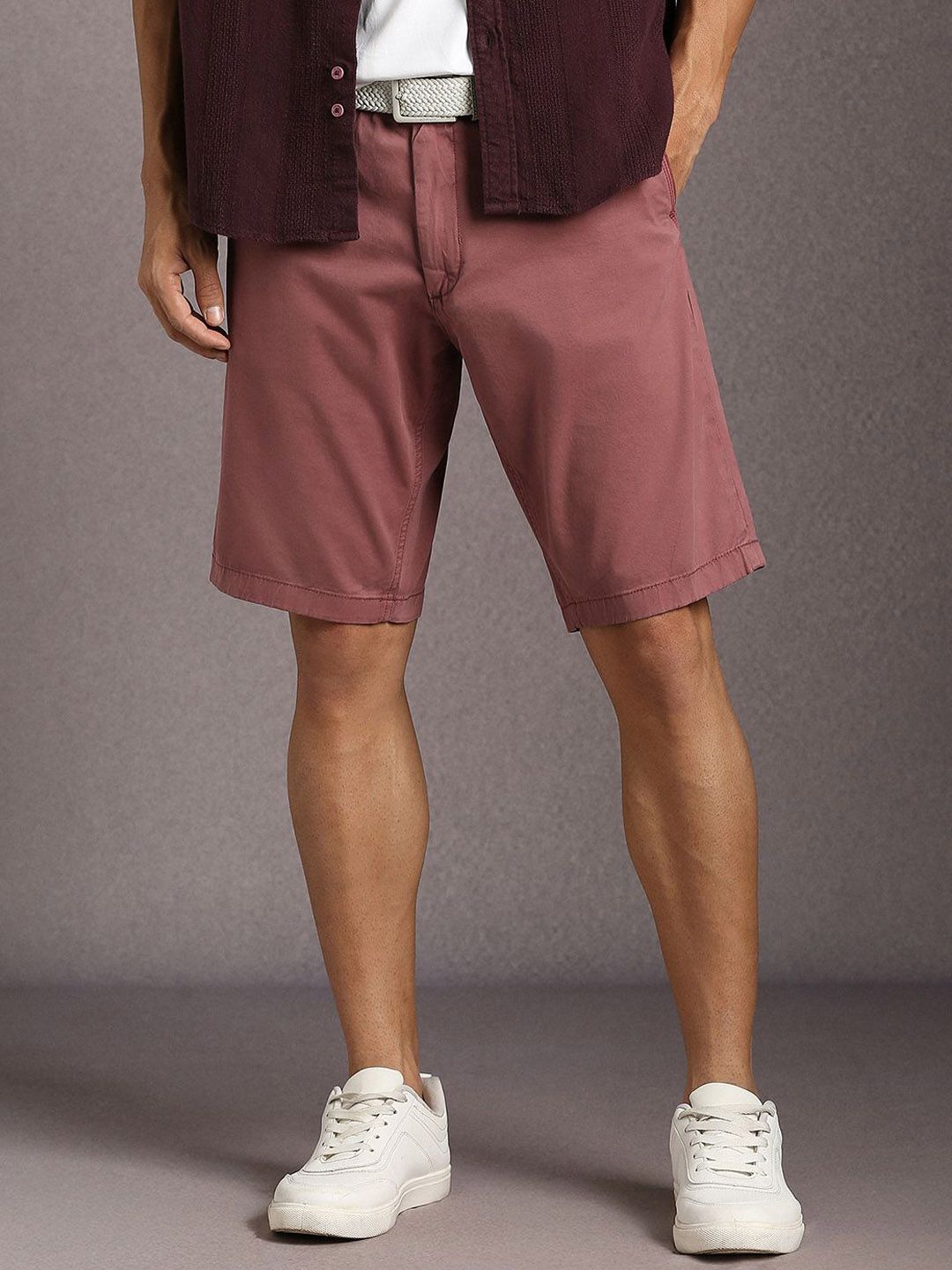 Louis Philippe Sport Men Slim Fit Mid-Rise Regular Shorts-picture-28