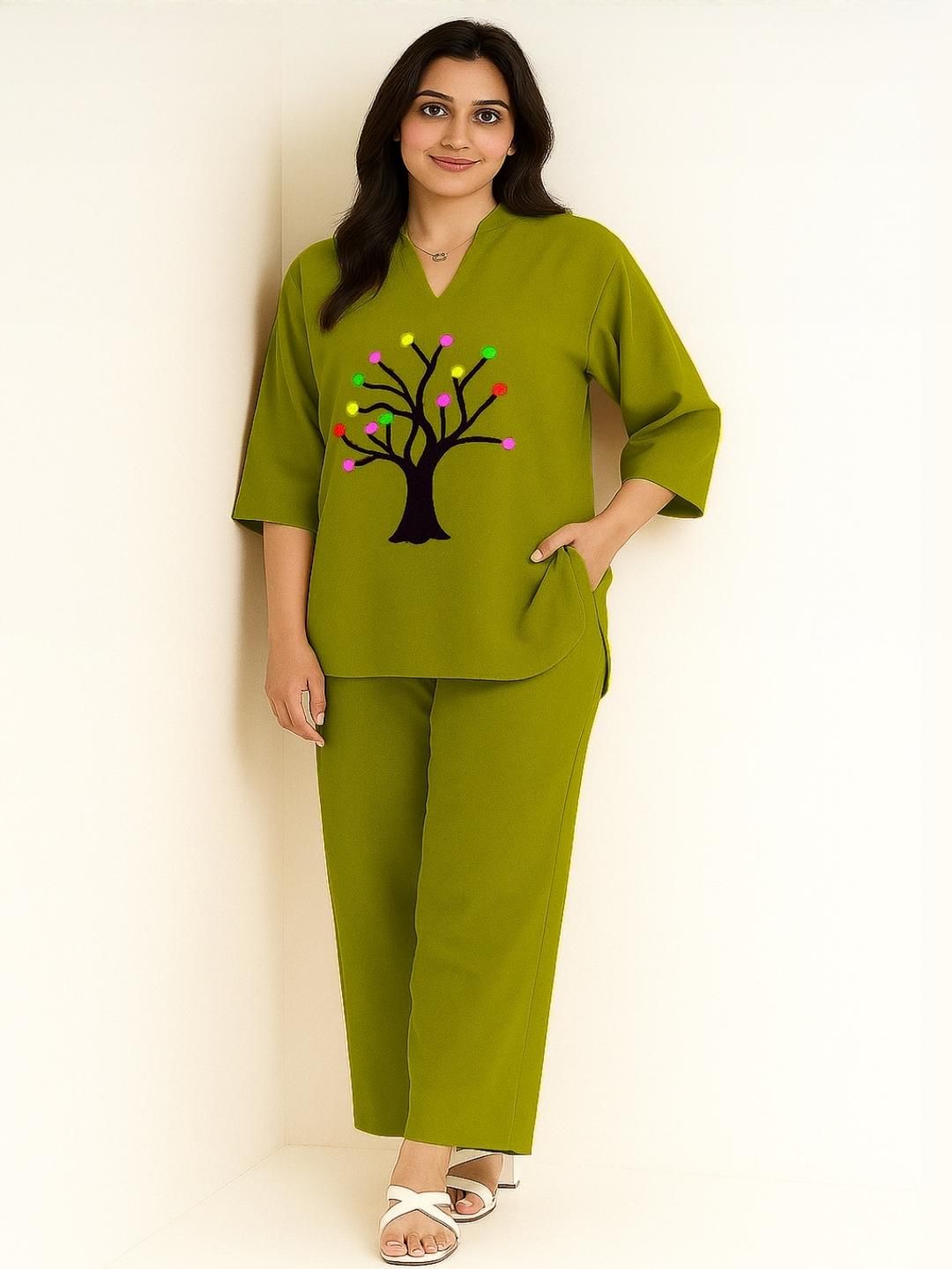 Naida Printed T-shirt & Trousers Co-Ords-picture-27