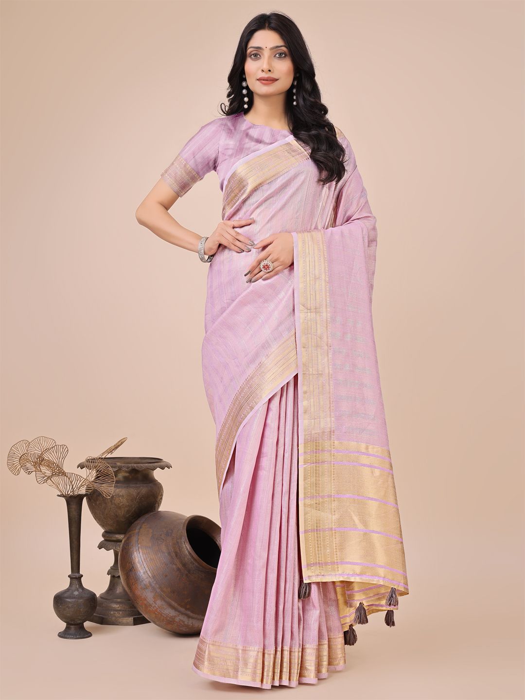 Astita Woven Design Zari Organza Saree-picture-28