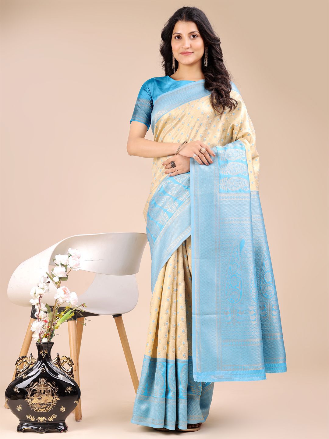 Astita Woven Design Zari Banarasi Saree-picture-18