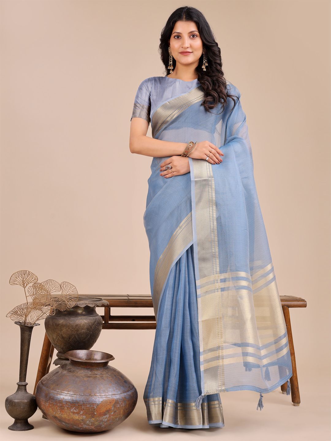 Astita Zari Organza Saree-picture-21