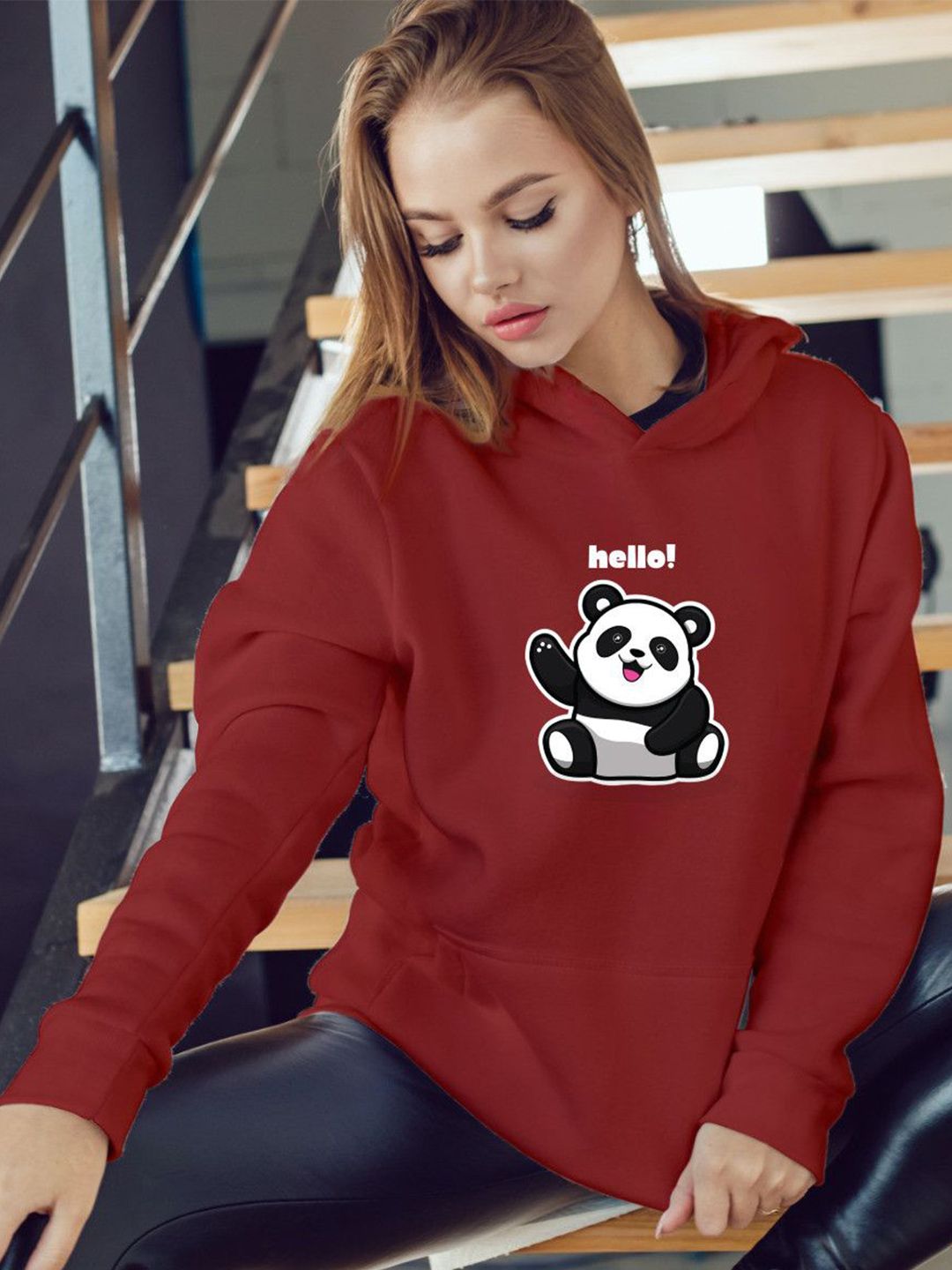 Povaxpo Women Graphic Printed Hooded Sweatshirt-picture-28