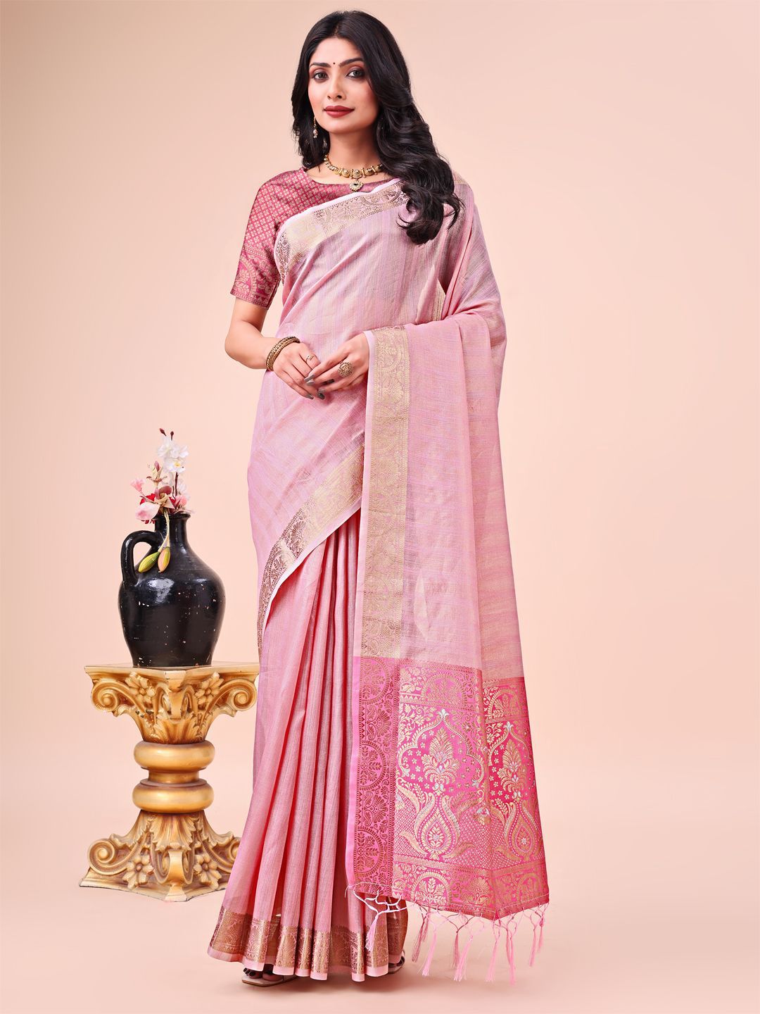 Astita Woven Design Zari Organza Saree-picture-36