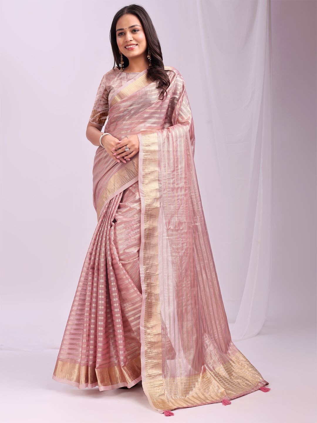 Astita Woven Design Zari Organza Saree-picture-10