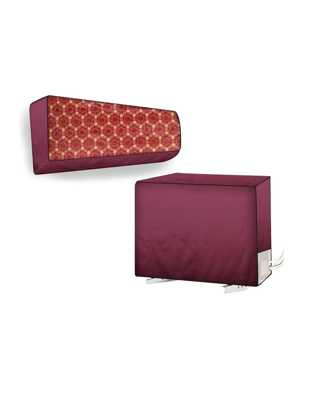 The Furnishing Tree Maroon Plastic Air Conditioner Cover-picture-27