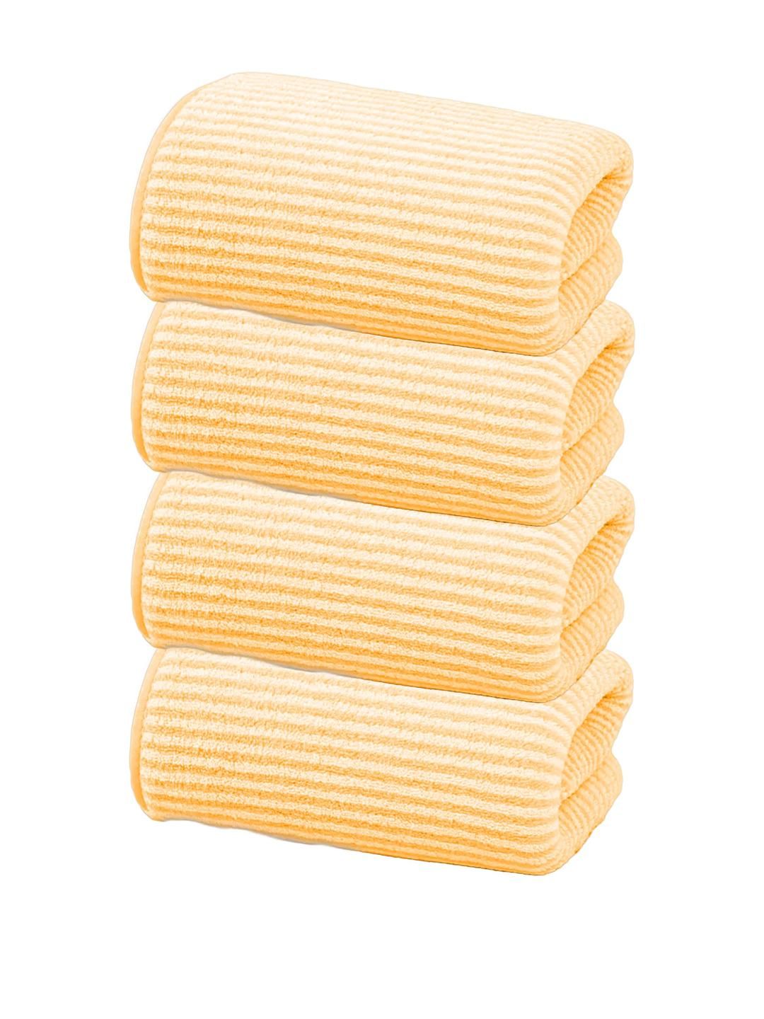 Black gold Set Of 4 Striped Towel Set-picture-13