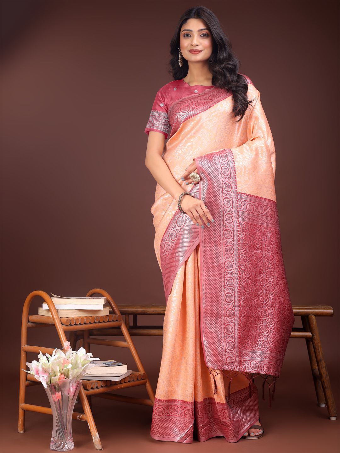 Astita Woven Design Zari Banarasi Saree-picture-27
