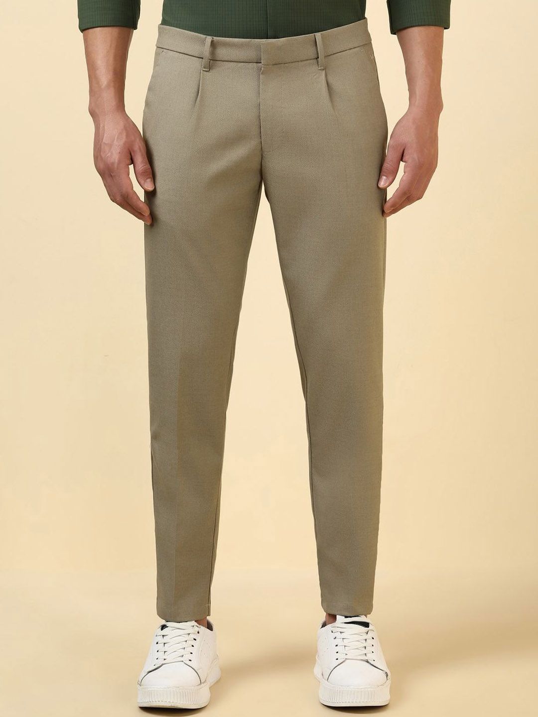 Allen Solly Men Regular Fit Mid-Rise Formal Trousers-picture-20