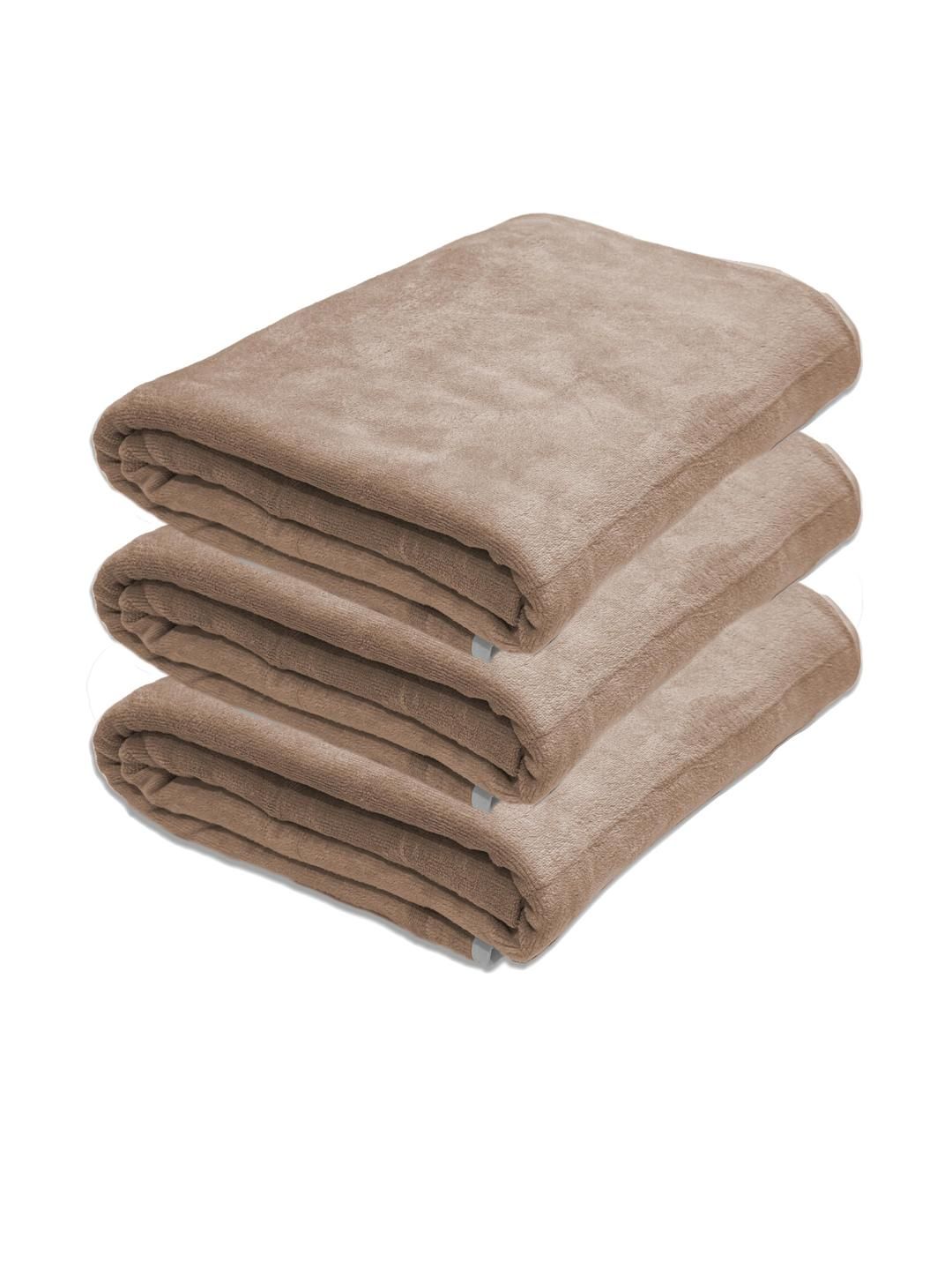 Black gold Pack of 3 Solid Towel Set-picture-31