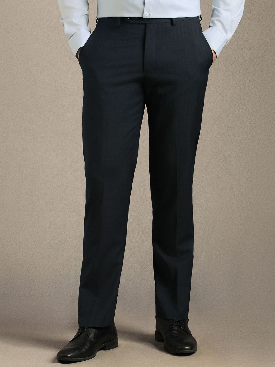 Luxure by Louis Philippe Men Slim Fit Formal Trousers-picture-30