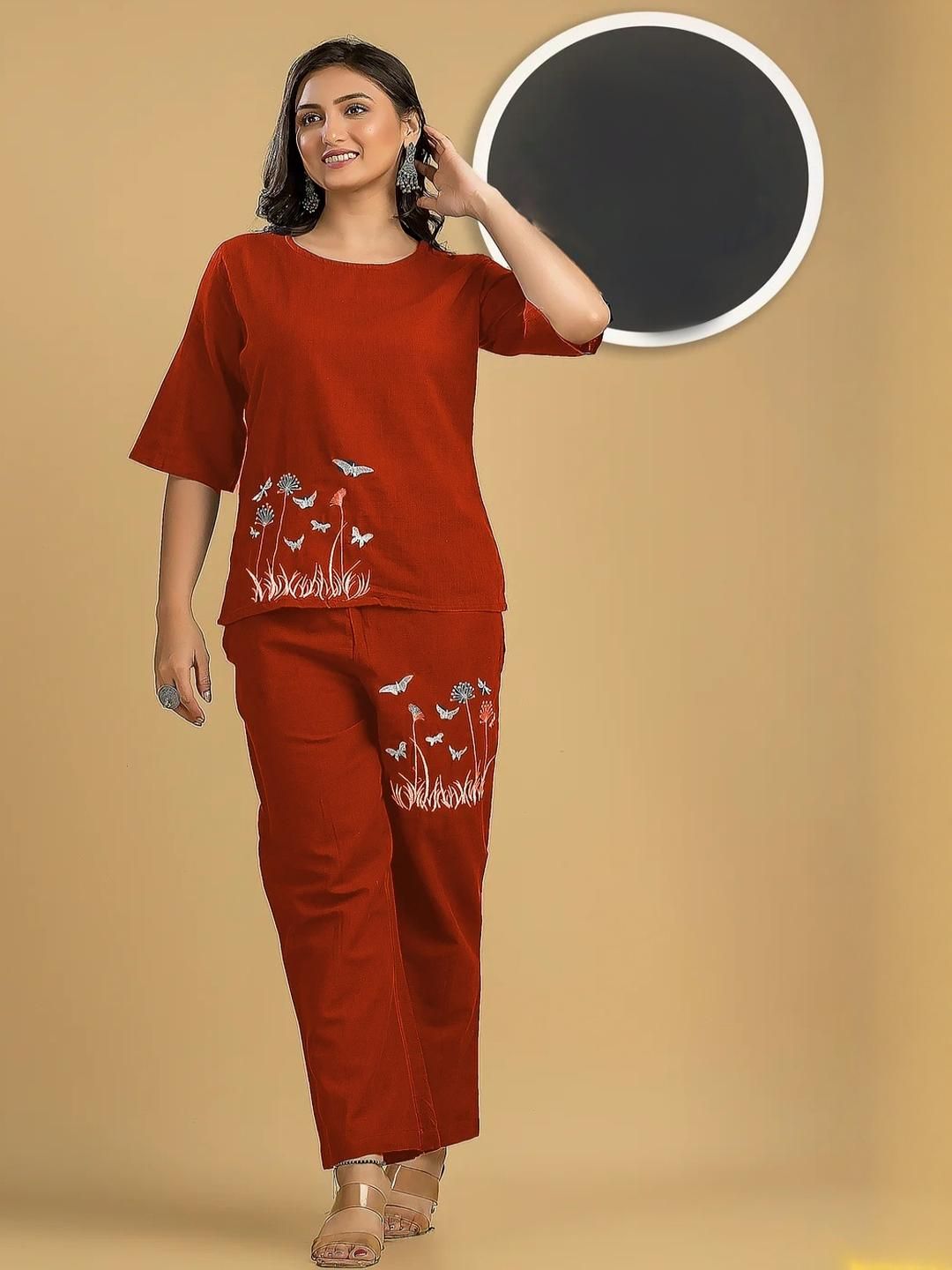 Naida Women Rust Co-Ords-picture-21