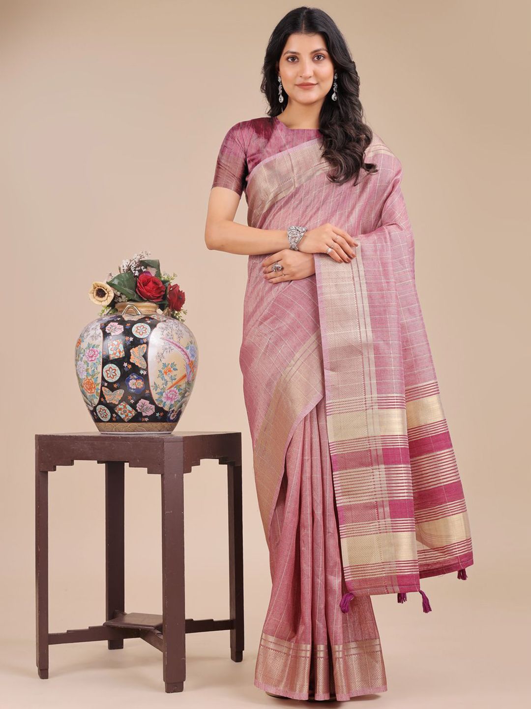 Astita Woven Design Zari Organza Saree-picture-30