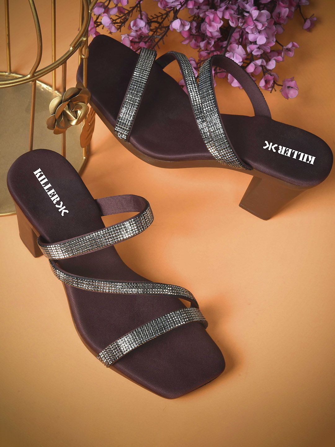 Killer Women Embellished Block Heel Sandals-picture-42