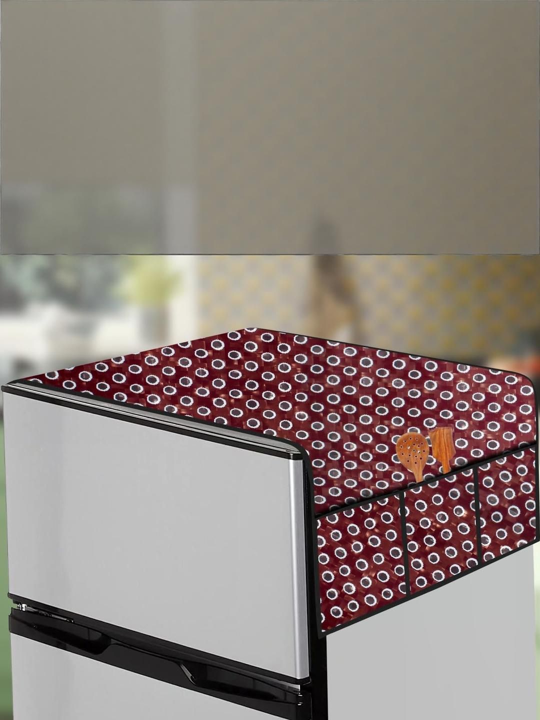 The Furnishing Tree Red Plastic Refrigerator Cover-picture-27