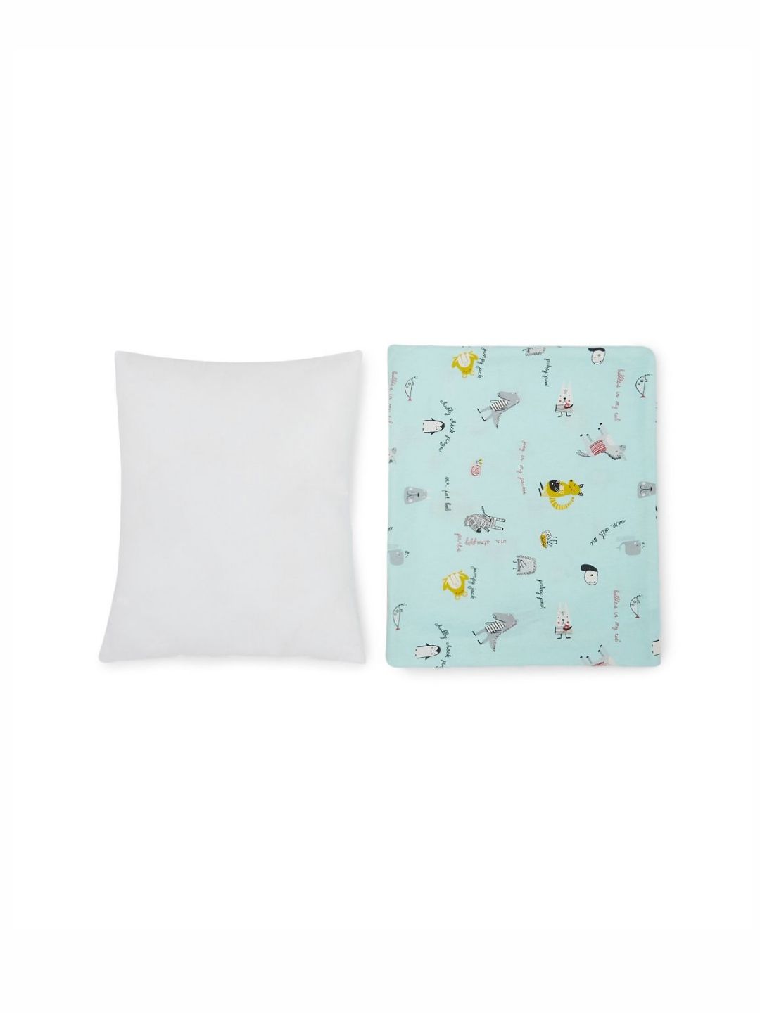 Portico Infants Kids Blue 2 Pieces Fibre Filled Cotton Lightweight Baby Pillows-picture-10