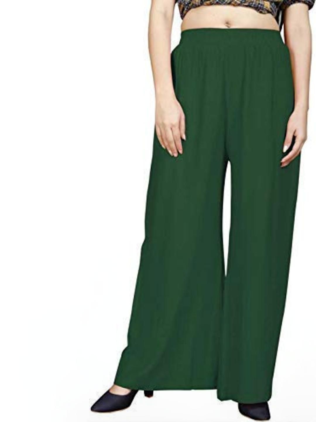 Aura Glam Women Solid Rayon Palazzos-image-4