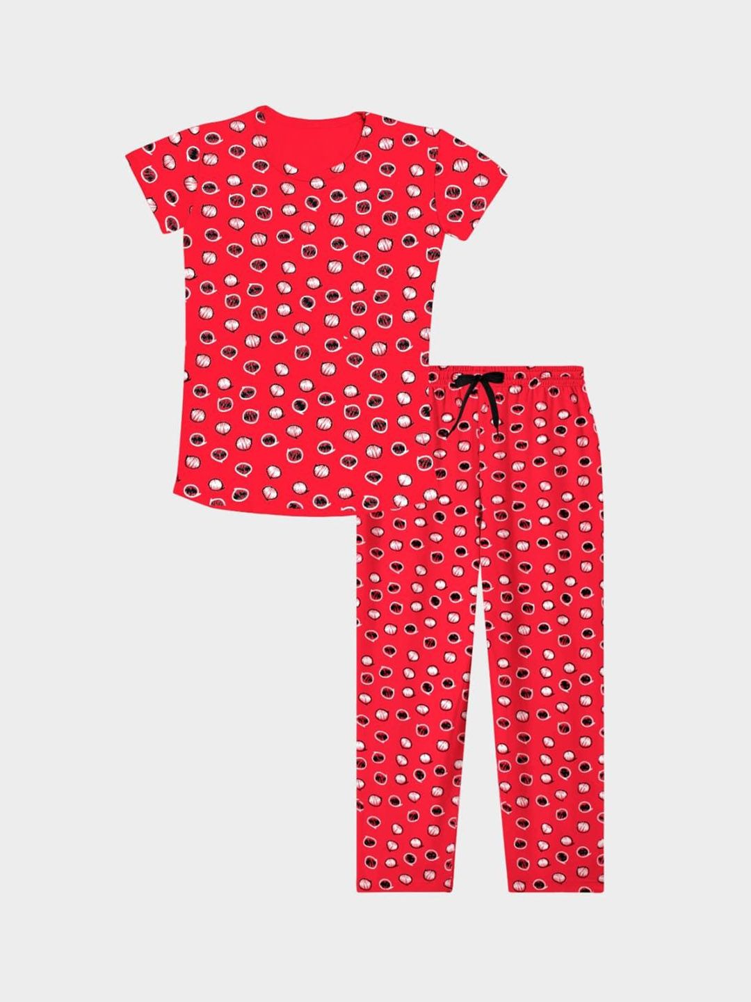 Tee Weavers Girls Printed Night suit-picture-21
