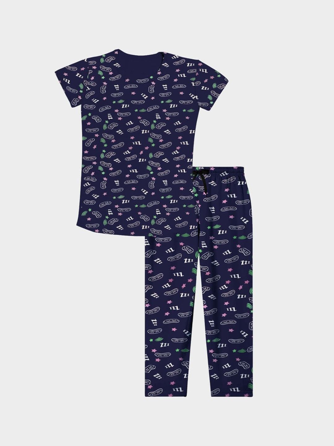 Tee Weavers Girls Printed Night suit-picture-46