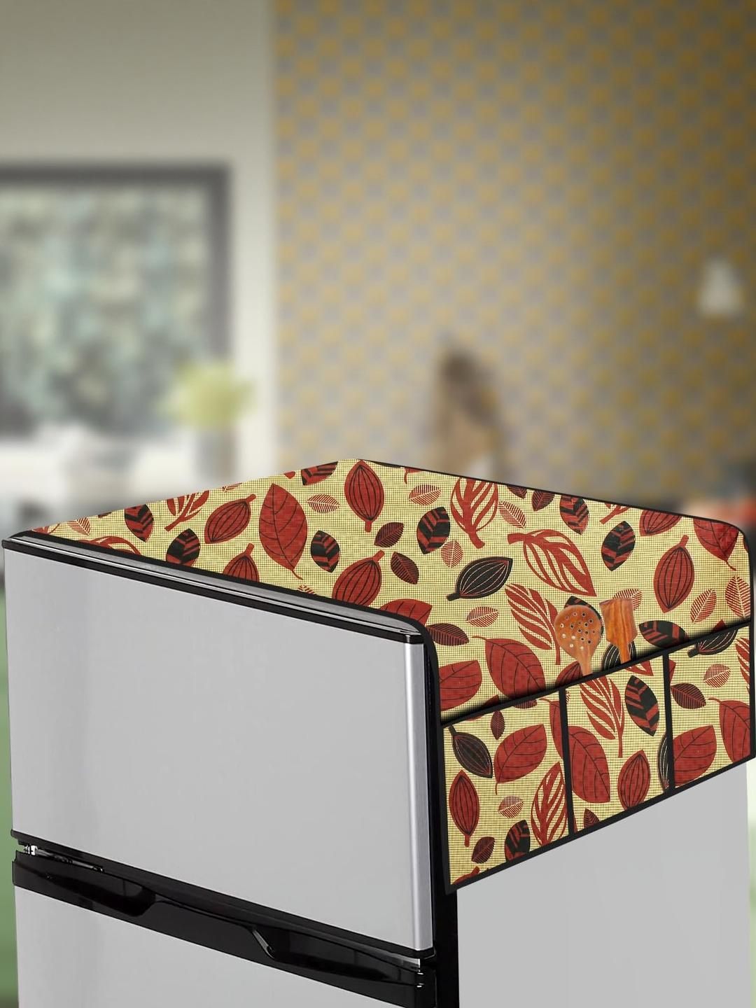 The Furnishing Tree Fridge Top Cover Compatible for Samsung RR20C1723S8/HL, 183 LTR WxL 65x111 in C-picture-20