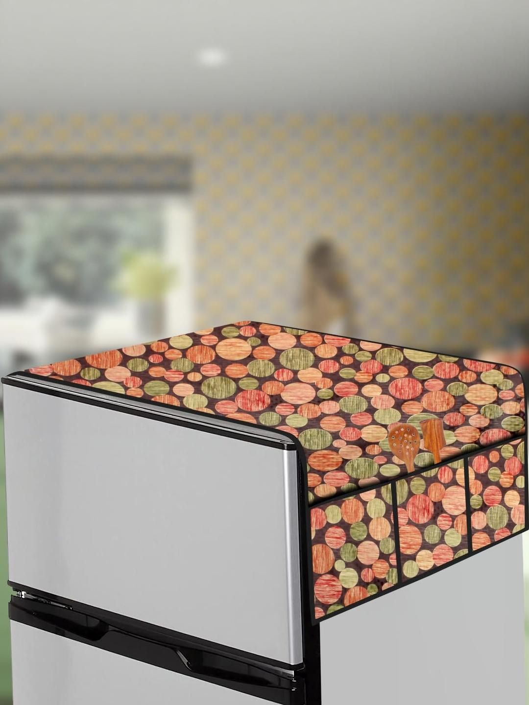 The Furnishing Tree Fridge Top Cover Compatible for LG GL-D201ABEU, 185 LTR WxL 65x111 in CM Abstra-picture-26